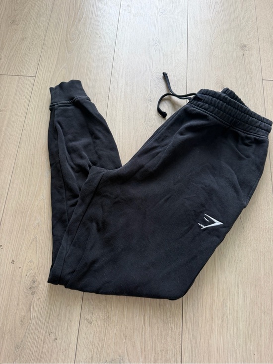 Gymshark Pants - Gymshark Charcoal Gray Logo Sweatpants